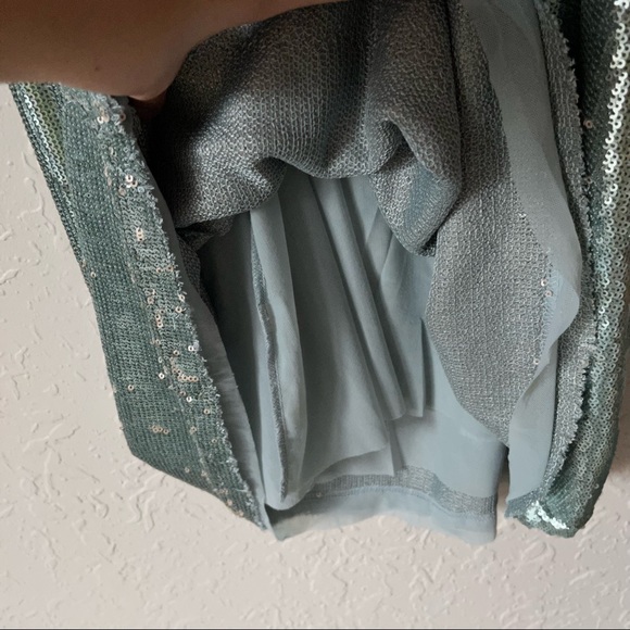 NEW Free People Double Take Sequin Dress Light Blue M - Picture 9 of 12